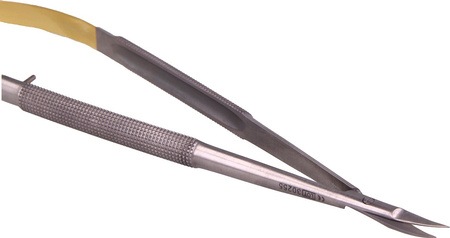 Nożyczki Westcott mikrochirurgiczne TC wygięte 18 cm