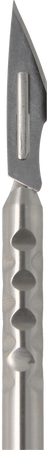 Scalpel handle - HQ with easy blade mount
