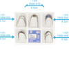 Metal contoured matrices for premolars 0,050 mm (30 pcs.) (1.500+) - TOR VM