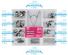 Saddle Contoured Metal Matrices. Universal Kit for Premolars 0,035 mm (36 pcs/box) - TOR VM