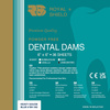 Royal Shield Dental Dam, blue, unscented, heavy, 36 pcs, 6x6