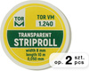 Transparent striproll 8 mm (1.240) (2 pcs. package) - TOR VM