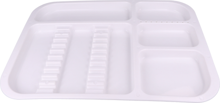 Tacka stomatologiczna 34x24,5x2 cm (plastikowa, autoklawowalna) - biała