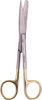 Sharp-blunt scissors with TC, curved - 14.5 cm