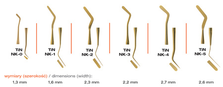 Nakładacz TiN z powłoką azotku tytanu ergonomiczny uchwyt prod. Pol-Intech NK-5 *