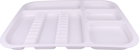 Plastic dental tray 34x24,5x2 cm (autoclavable) - white