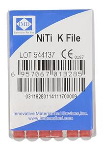 Pilniki kanałowe NiTi (op. 6 szt.) dł. 25 mm - K-File 25
