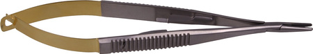 Castroviejo needle holder with TC, straight - 14 cm