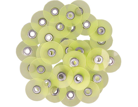 Polishing discs for S-Flex mandrel (40 pcs box) 12 mm yellow fine - TOR VM