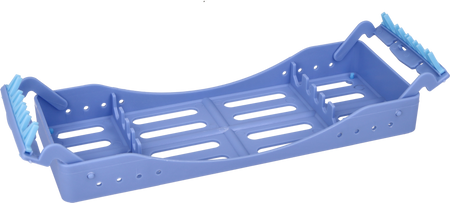 Instrument sterilization cassette - 5 slots - blue