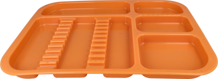 Tacka stomatologiczna 34x24,5x2 cm (plastikowa, autoklawowalna) - pomarańczowa