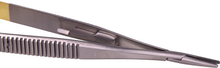 Castroviejo needle holder with TC, straight - 14 cm