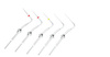 Set of 5 heat plunger tips for Coxo C-Fill Mini Endo Obturation System